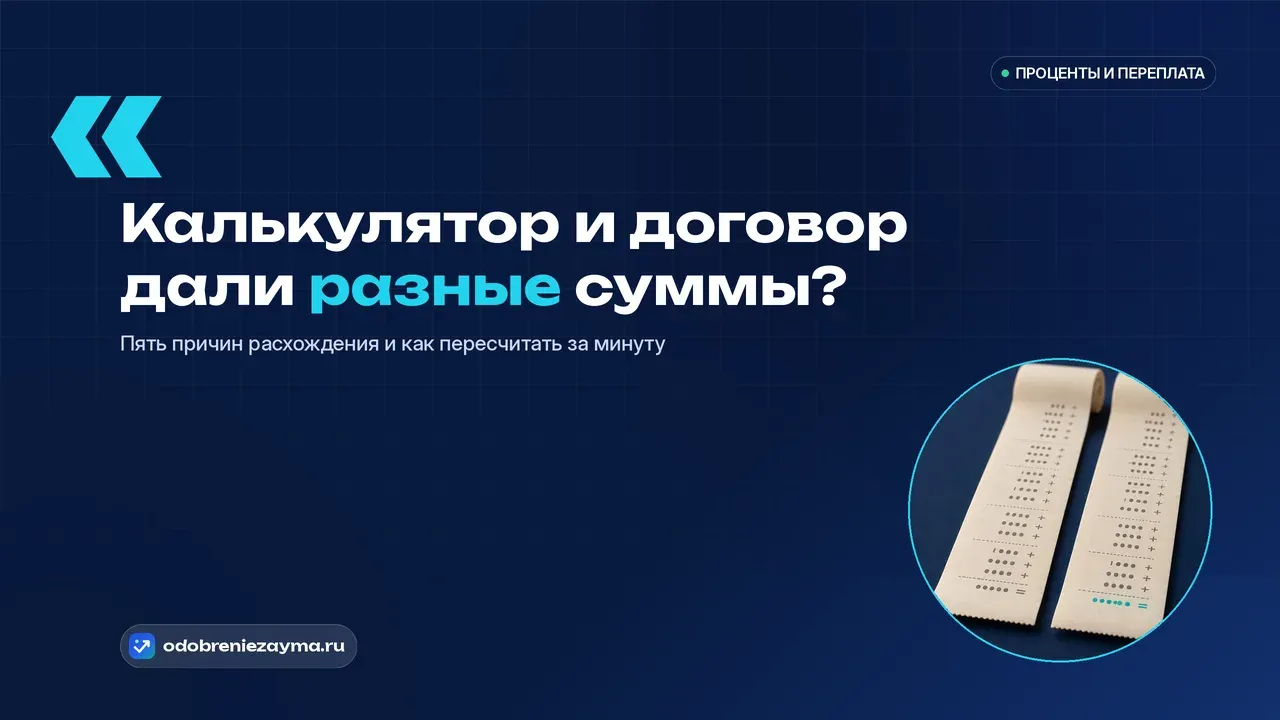 Две одинаковые кассовые ленты лежат рядом на тёмно-синей столешнице, нижние итоговые строки чуть отличаются, разница подсвечена бирюзовым.