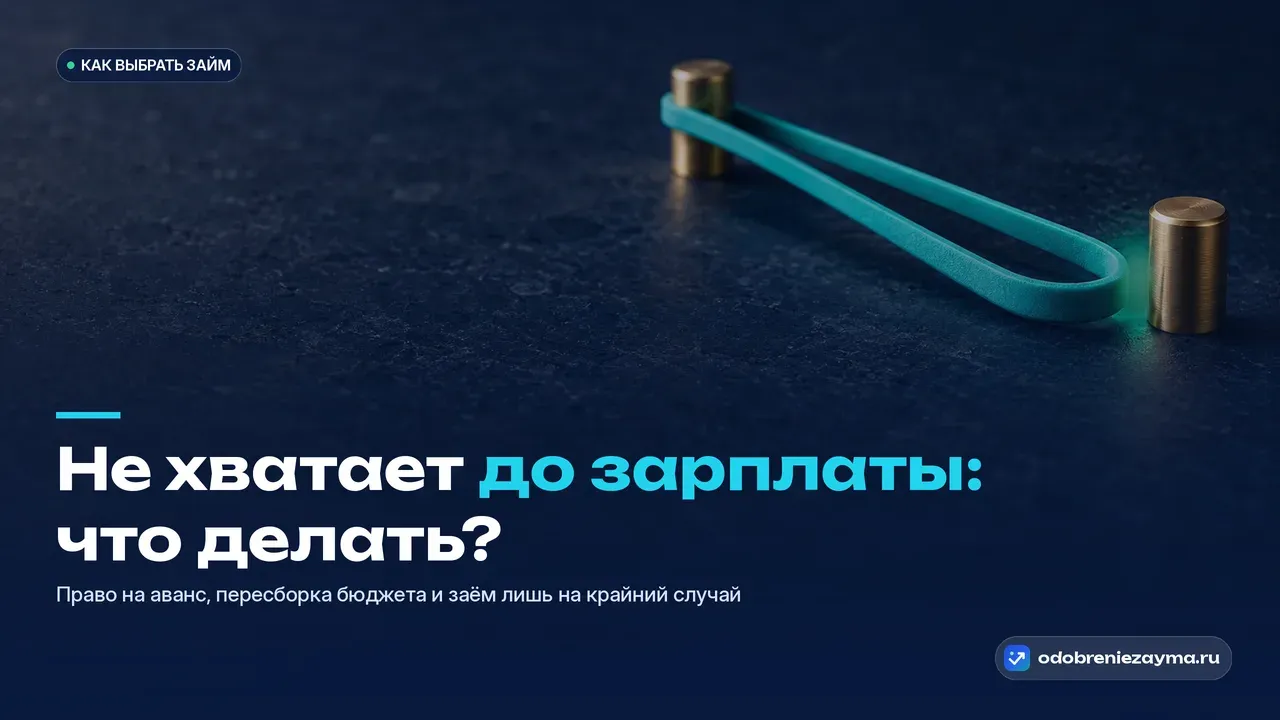 Толстая бирюзовая резиновая лента натянута между двумя латунными штырьками на тёмно-синей плите и не достаёт до второго совсем чуть-чуть — метафора разрыва до зарплаты, который почти закрыт